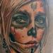 Tattoos - Realistic color day of the dead tattoo, Brent Olson Art Junkies Tattoo - 86223